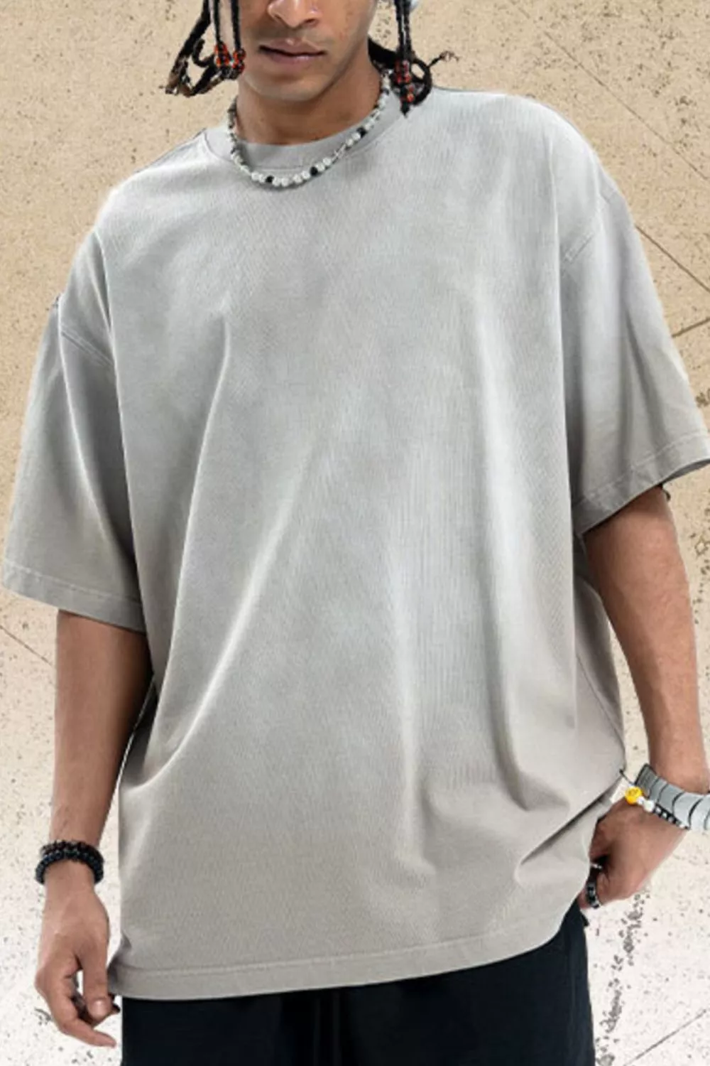 Men's Vintage Washed Oversized T-Shirt, image 4