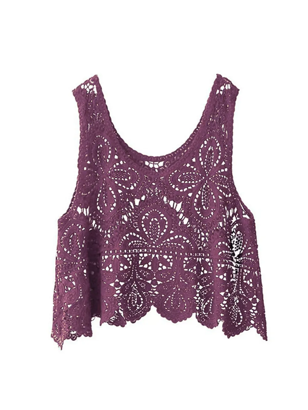 Cutout Scoop Neck Sleeveless Knit Cover Up, image 13