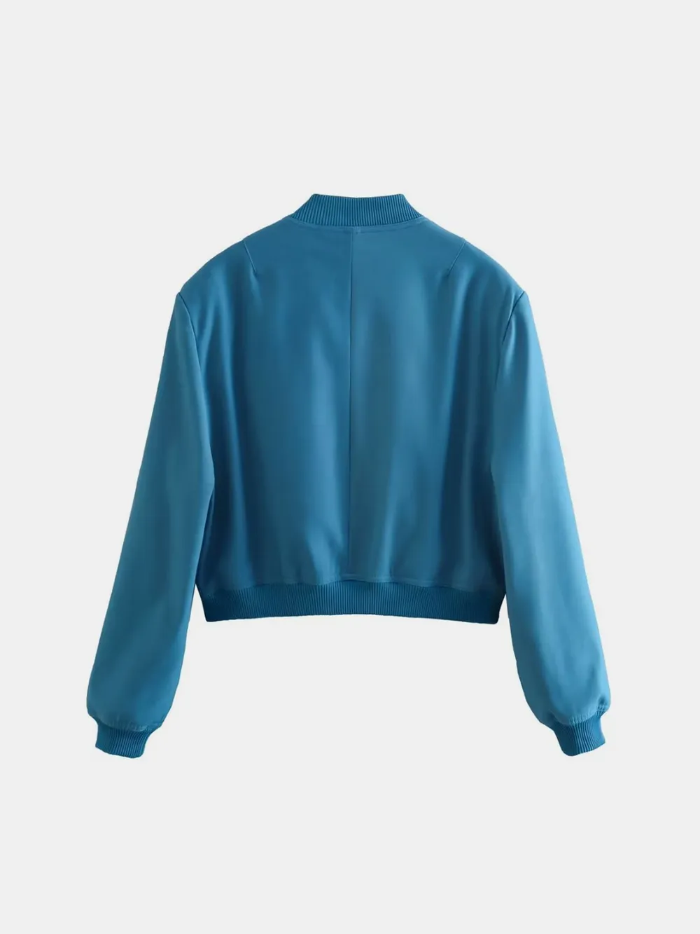 Pocketed Snap Down Baseball Collar Jacket, image 28
