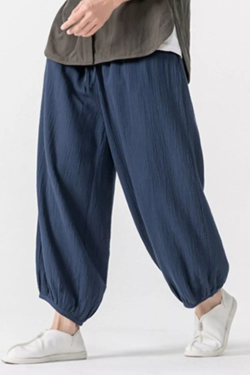 Men's Plus Size Loose Fit Harem Pants, image 6