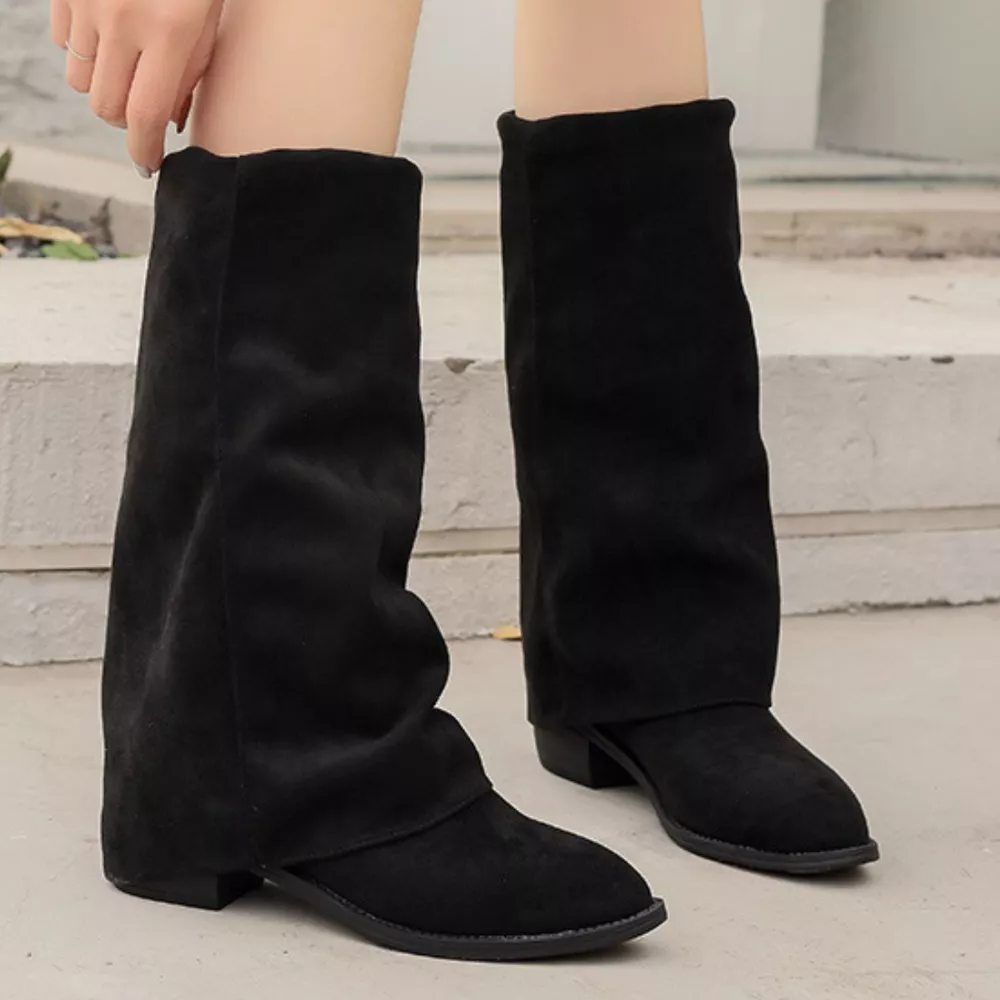 Point Toe Block Heels Boots, image 4
