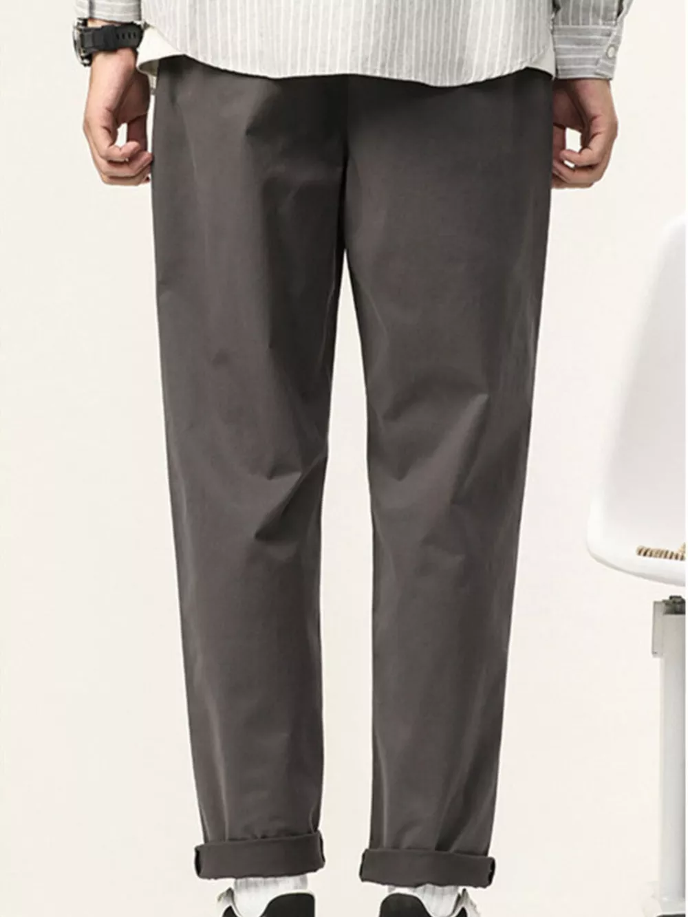 Men's Plus Size Casual Straight-Leg Pants, image 6