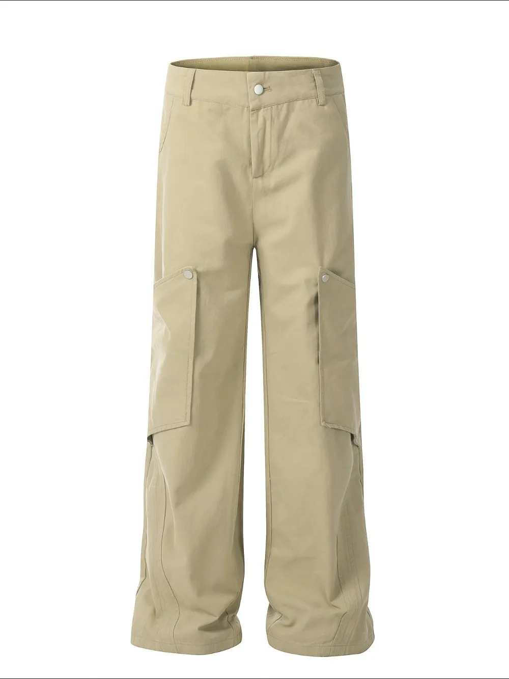 Men's Wide Leg Cargo Pants with Pockets, image 3