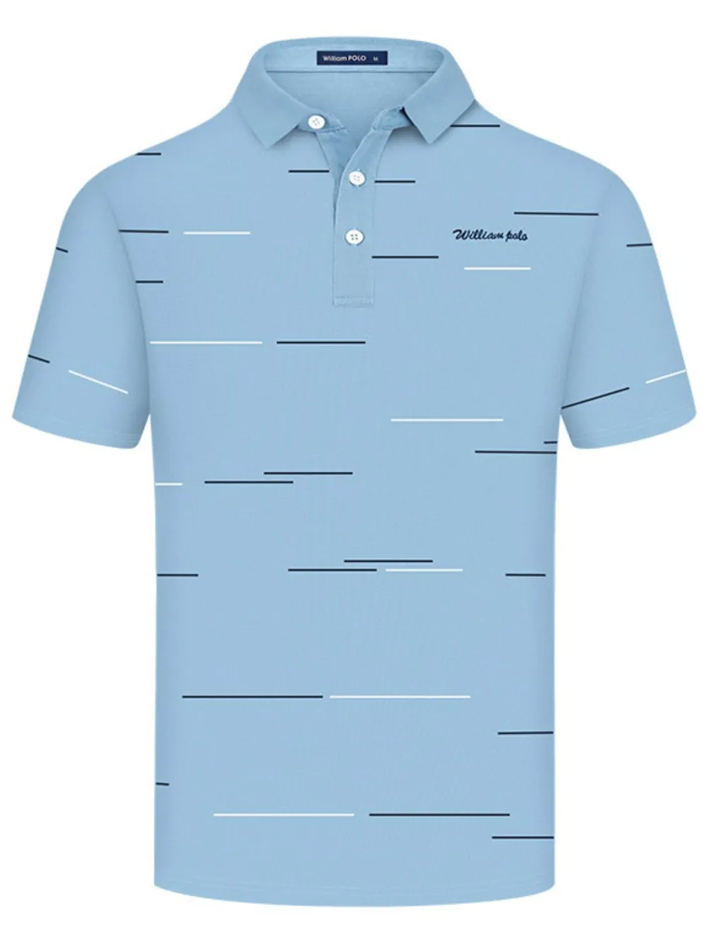 Men's Short Sleeve Collared Neck Striped Polo, image 3