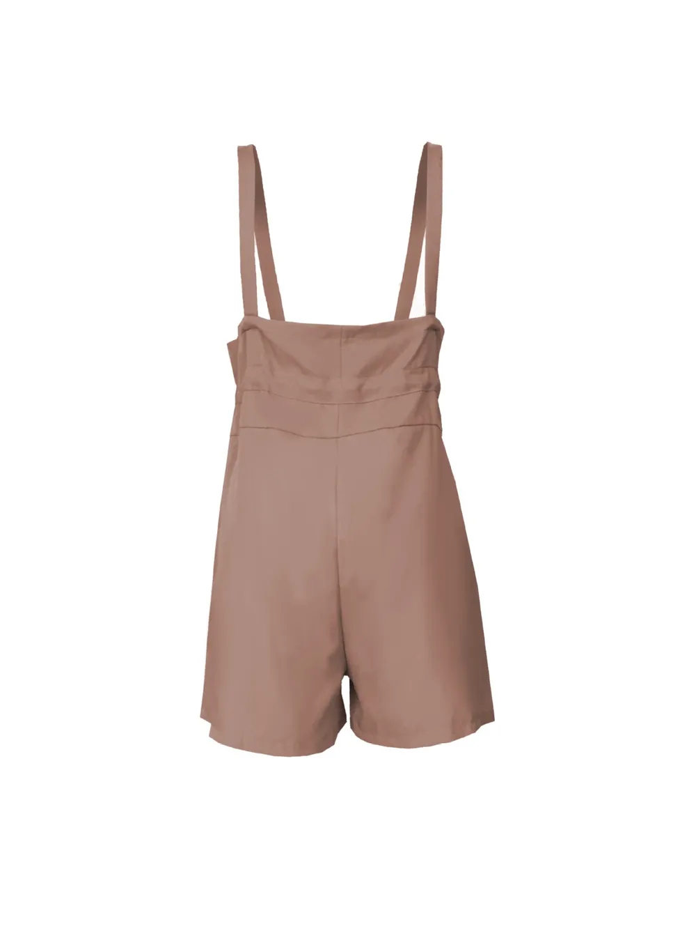 Drawstring Wide Strap Overalls with Pockets, image 6