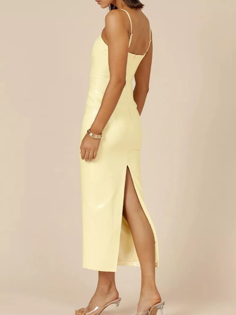 Slit Back Gradient Cami Dress, image 17