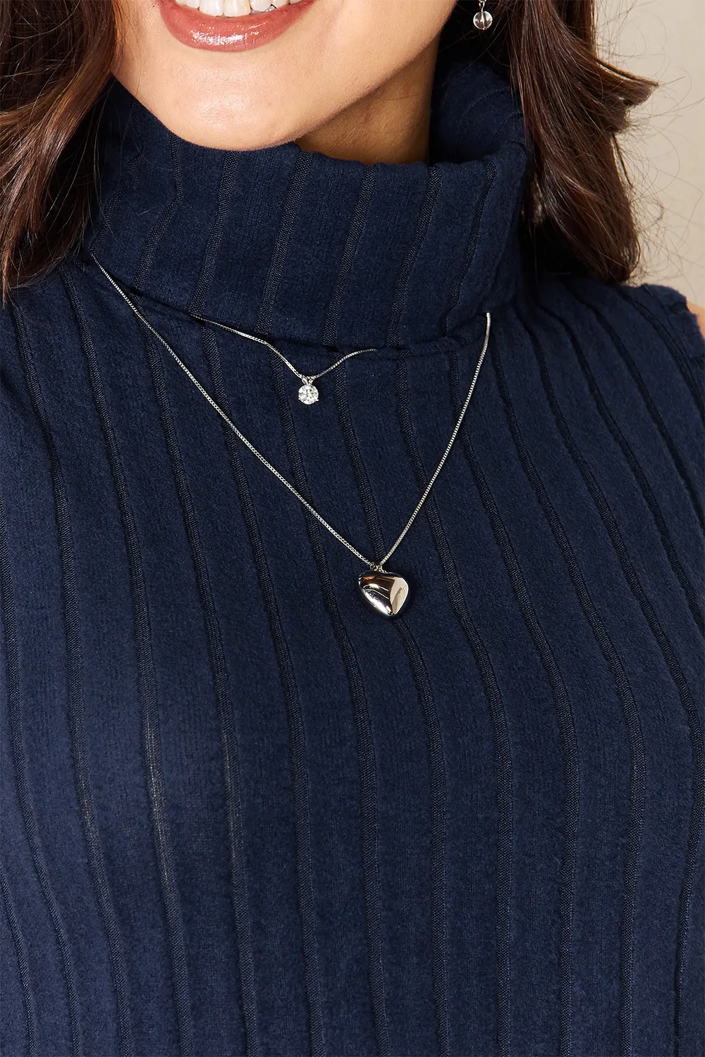 Full Size Ribbed Turtleneck Tank, image 4