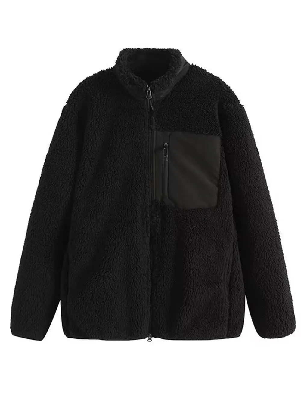 Zip Up Long Sleeve Plush Jacket, image 17