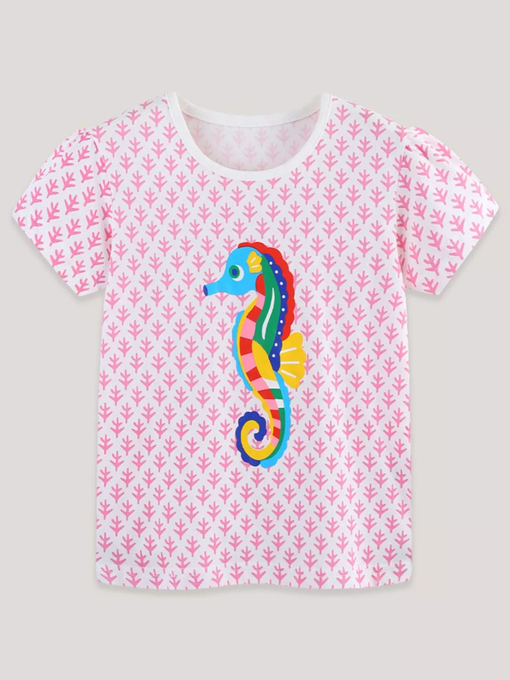 Children's Seahorse Print Short Sleeve T-Shirt, image 2