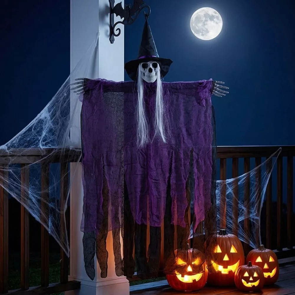 Halloween Skeleton Hanging Ghost Hanging Decorative Ornament, image 6