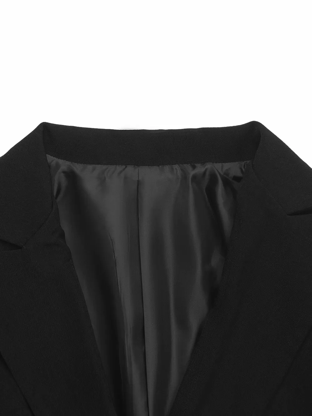 Lapel Collar Long Sleeve Blazer, image 7