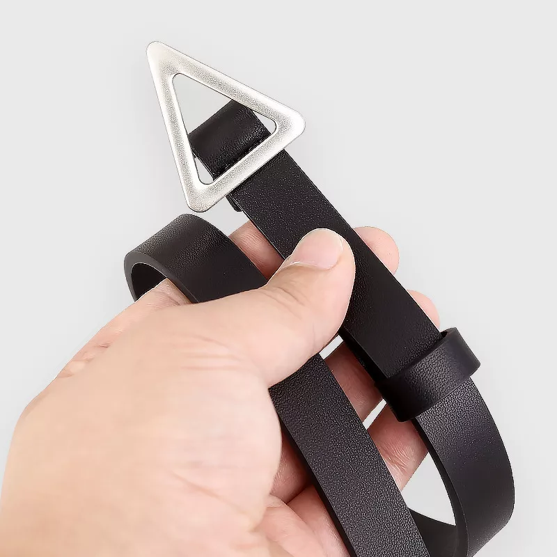 Triangle Buckle Skinny Belt, image 2