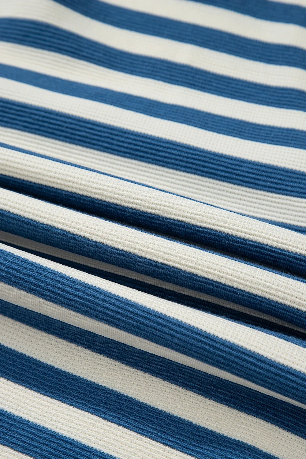 Stripe Chest Pocket Notched Top, image 2