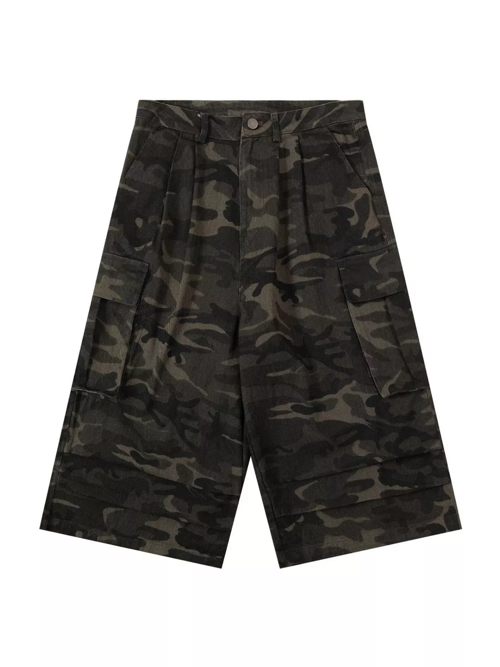 Men's Camouflage Wide-Leg Cargo Capris, image 3