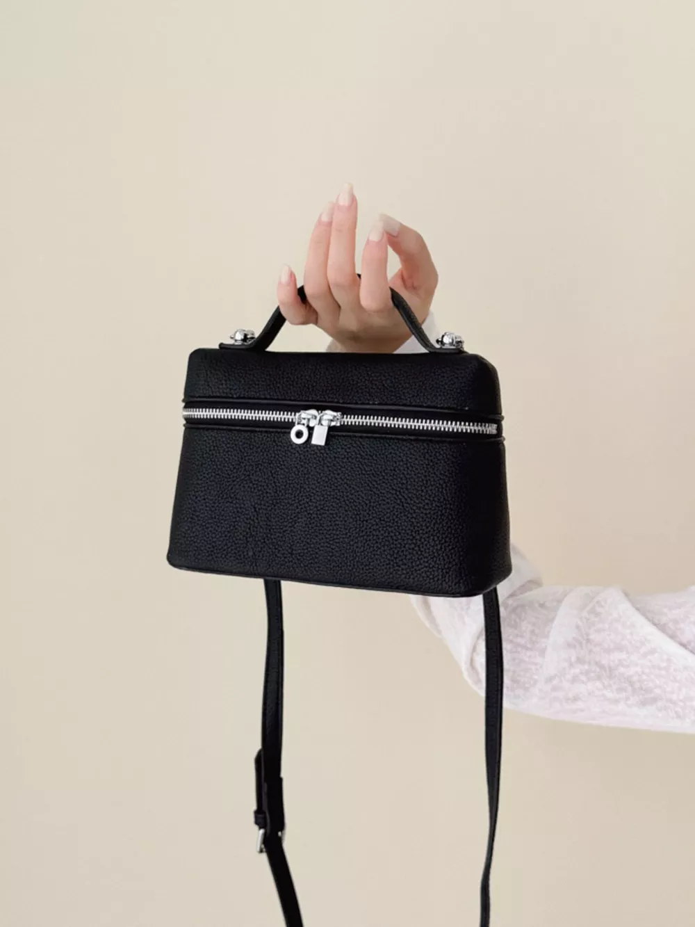 Textured Zipper Crossbody Bag, image 5