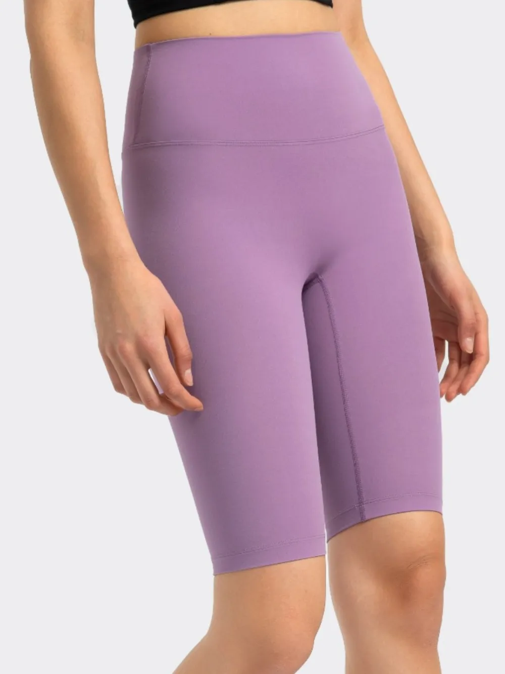 High Rise Wide Waistband Active Shorts, image 9