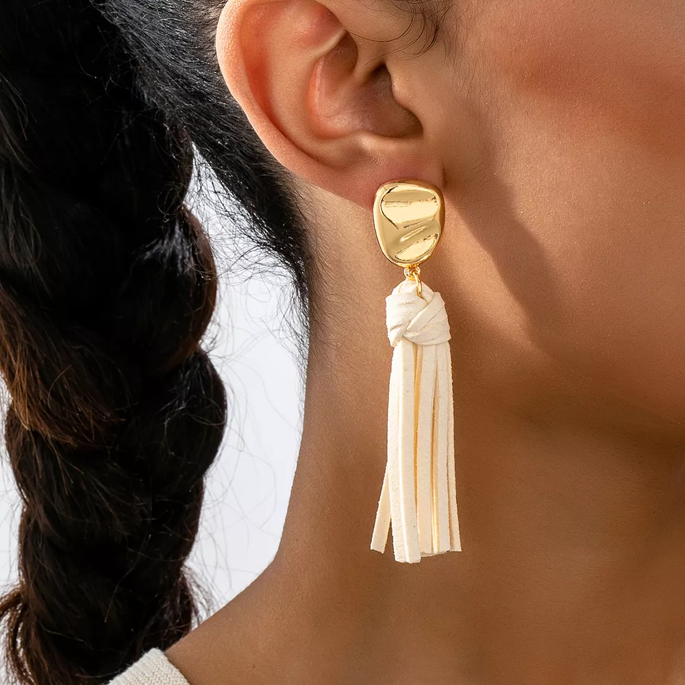 18K Gold-Plated Tassel Earrings