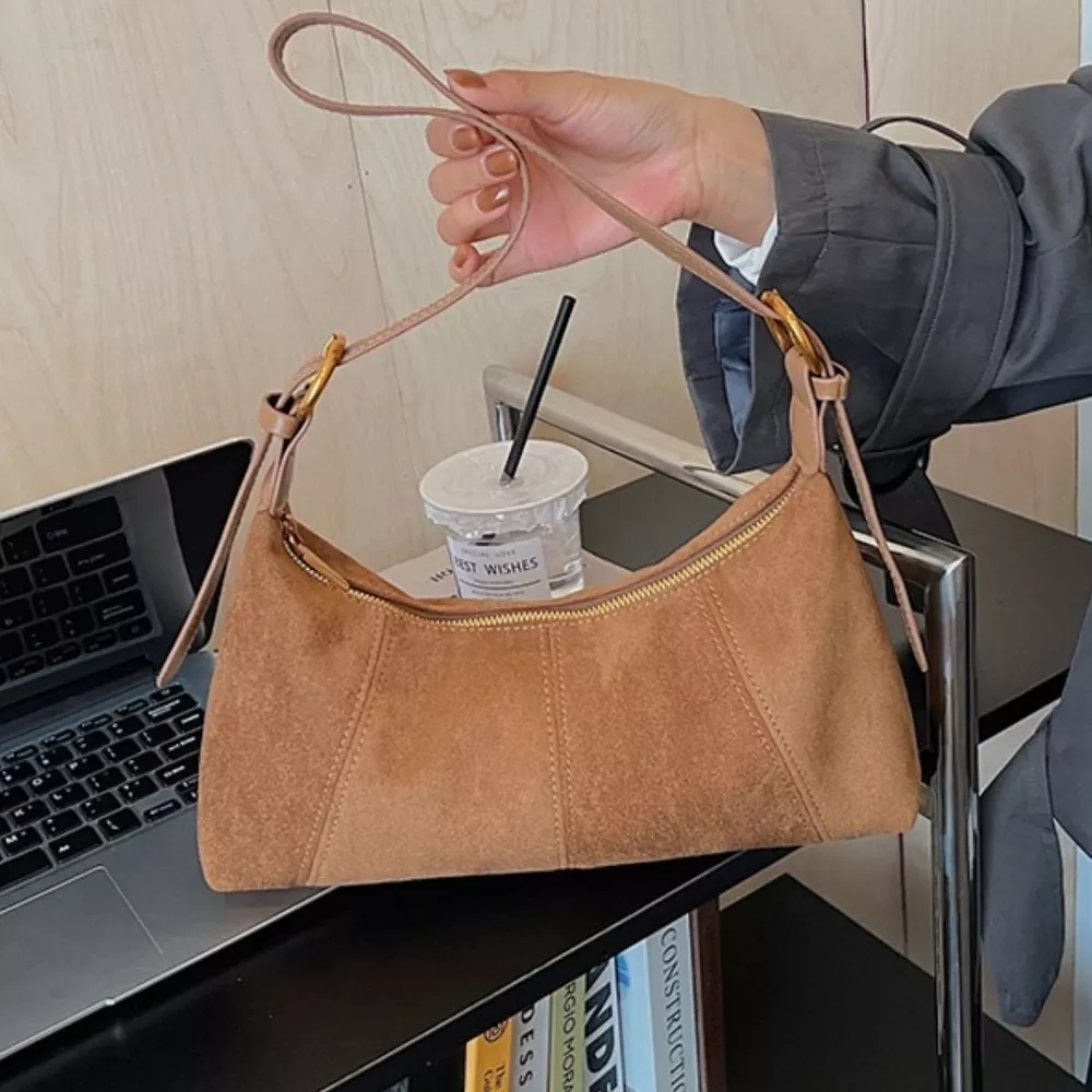 Lightweight Solid Color Shoulder Bag, image 3