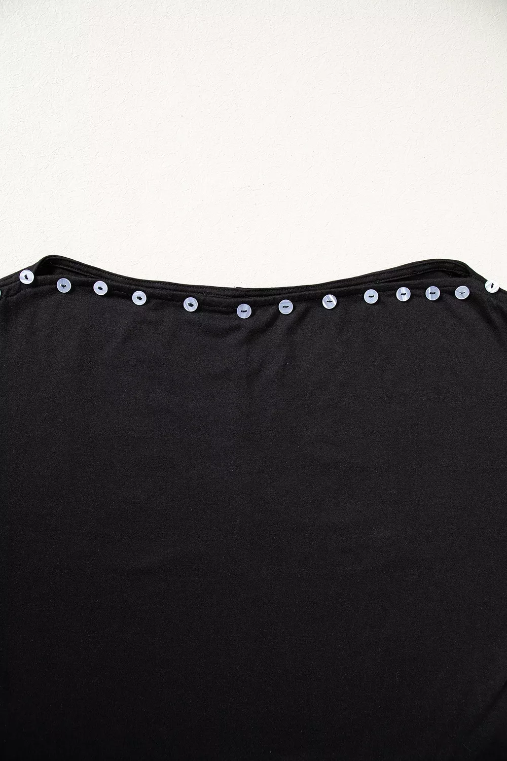 3/4 Sleeve Button Detail Off Shoulder Top, image 5