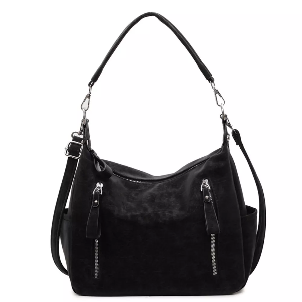 Multi-Zipper Casual Shoulder Bag, image 6