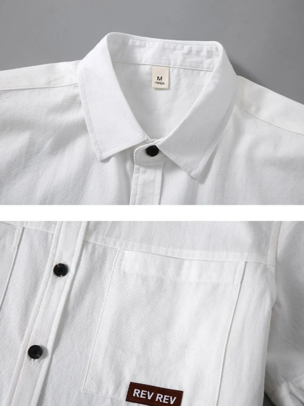 Men's Plus Size Button Up Short Sleeve Shirt, image 5