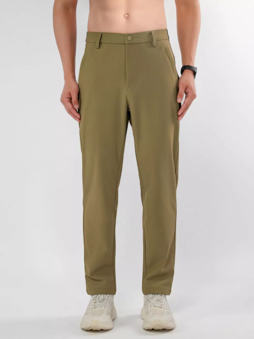 Men's Plus Size Slim Fit Stretch Casual Pants, image 2