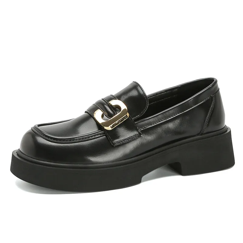 Round Toe Platform Loafers, image 4