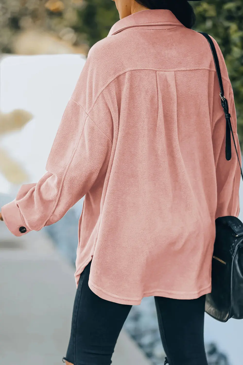 Button Up Collared Neck Long Sleeve Jacket, image 26