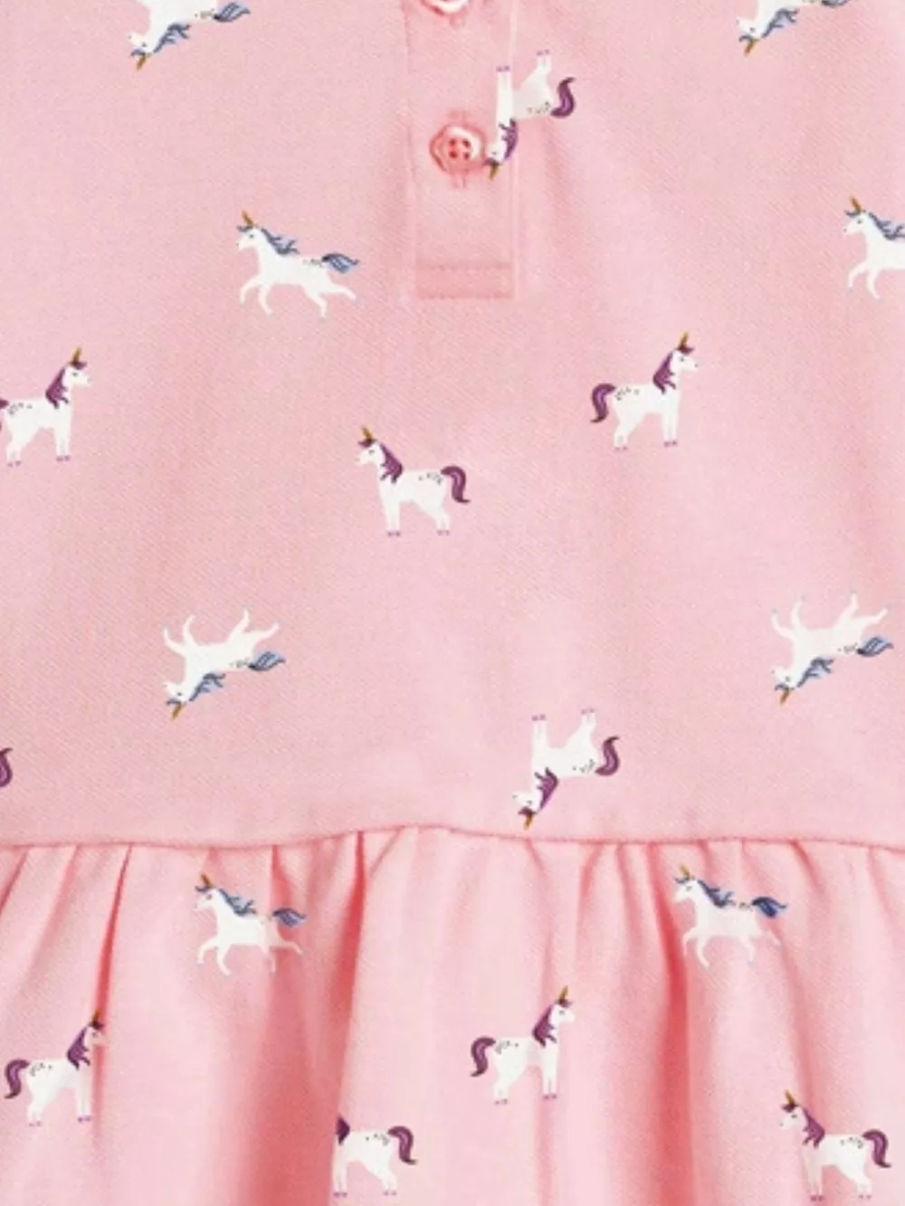 Children's Button Detail Short Sleeve Dress, image 3