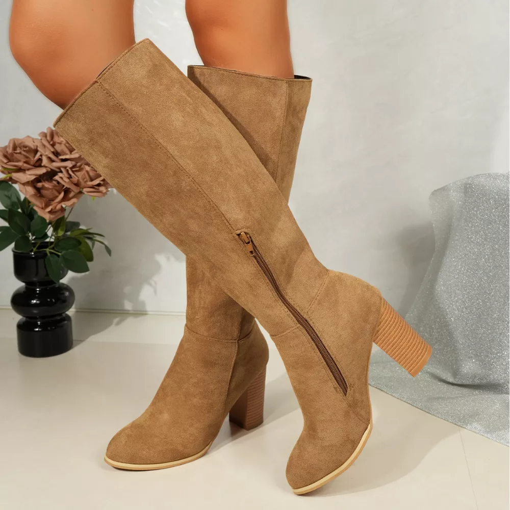 Point Toe Block Heels Boots, image 29