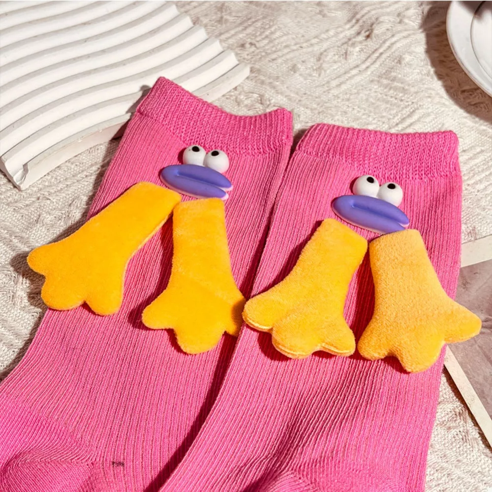 Cartoon Ribbed Knit Crew Socks, image 3