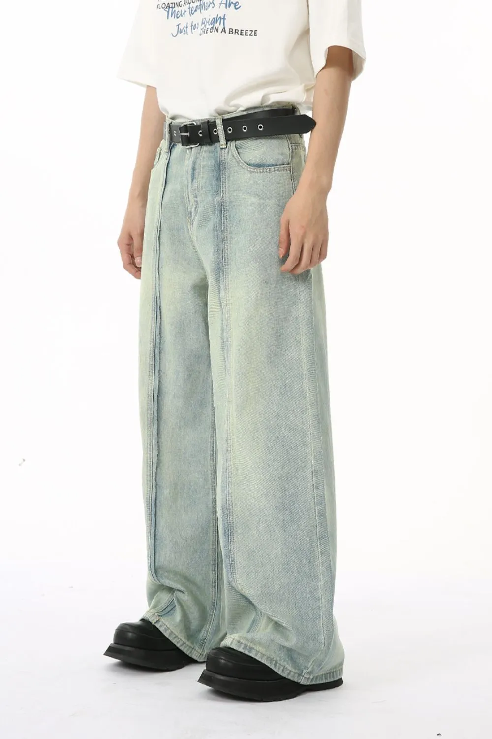 Wide Leg Jeans with Pockets, image 3