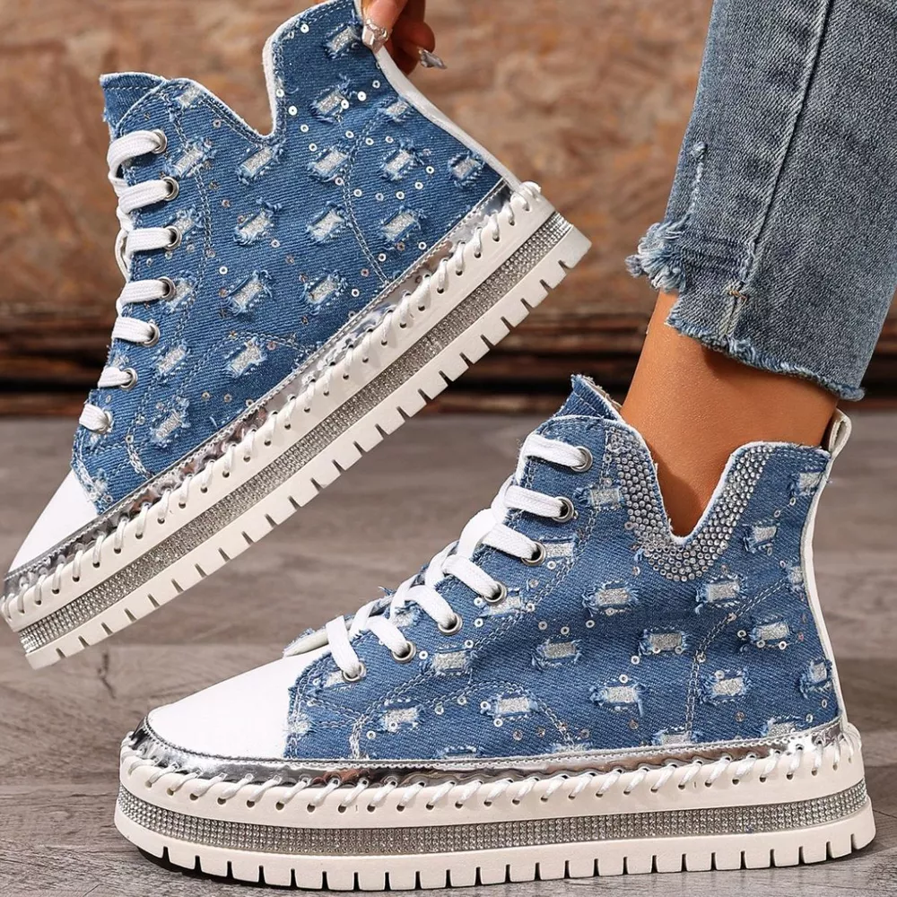 Lace Up Platform Sneakers, image 6