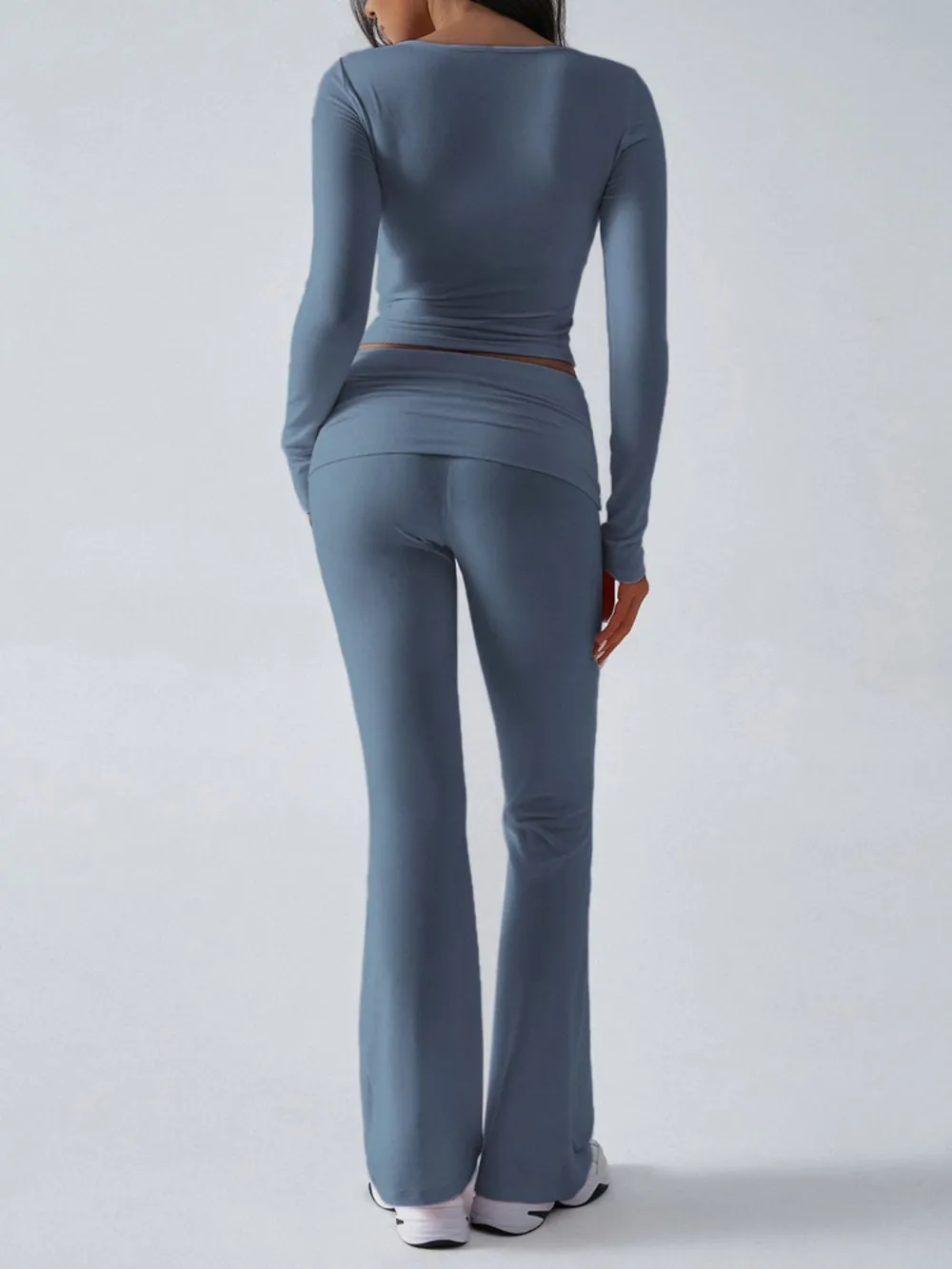 Ruched Long Sleeve Top and Pants Set, image 22