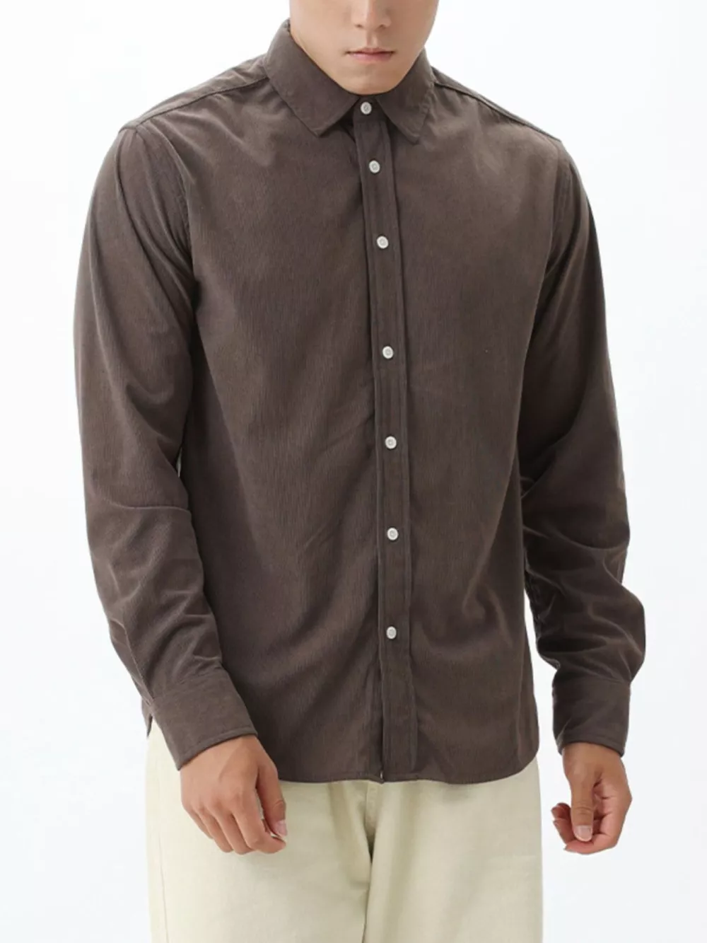 Men's Plus Size Button Up Long Sleeve Shirt, image 8