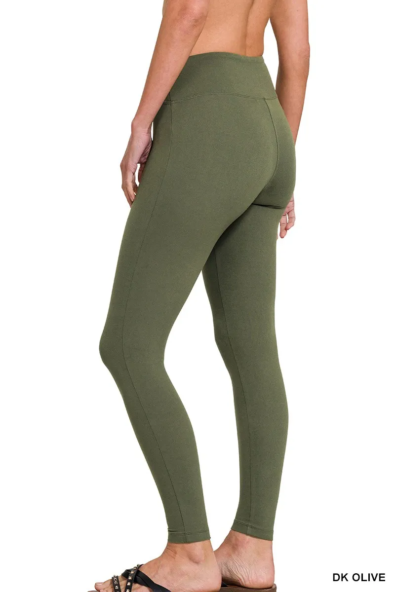 Microfiber Waistband Leggings, image 2