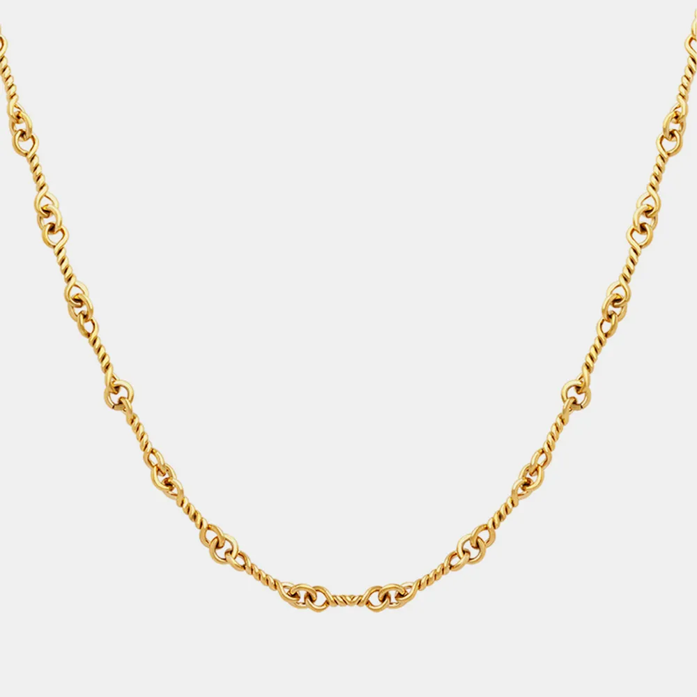 Titanium Steel Chain Link Necklace, image 2
