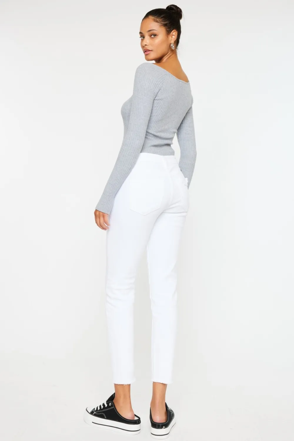 Mid Rise Ankle Skinny Jeans, image 2