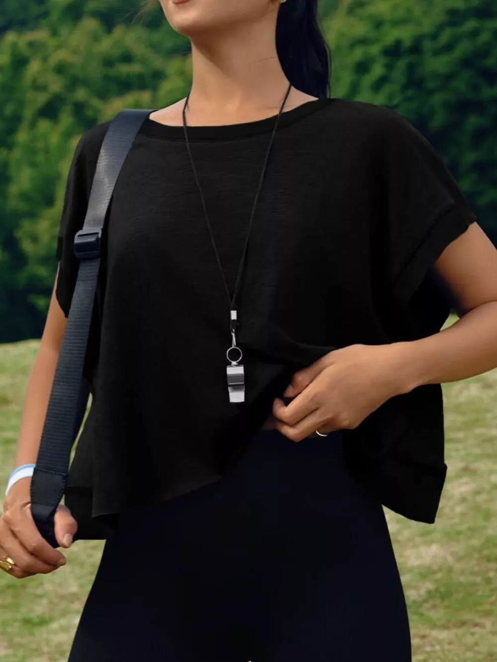 Cutout Back Short Sleeve T-Shirt, image 14