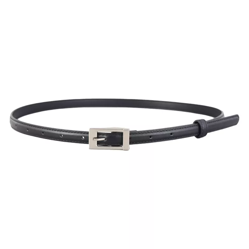 Metal Buckle Leather Belt, image 5