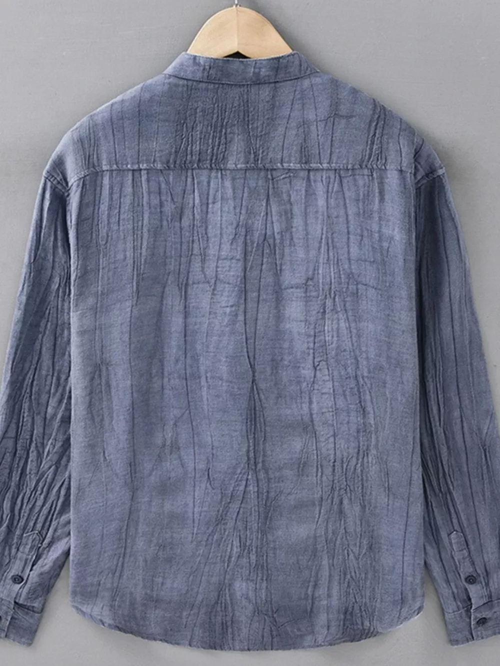 Men's Plus Size Button Up Long Sleeve Shirt, image 3
