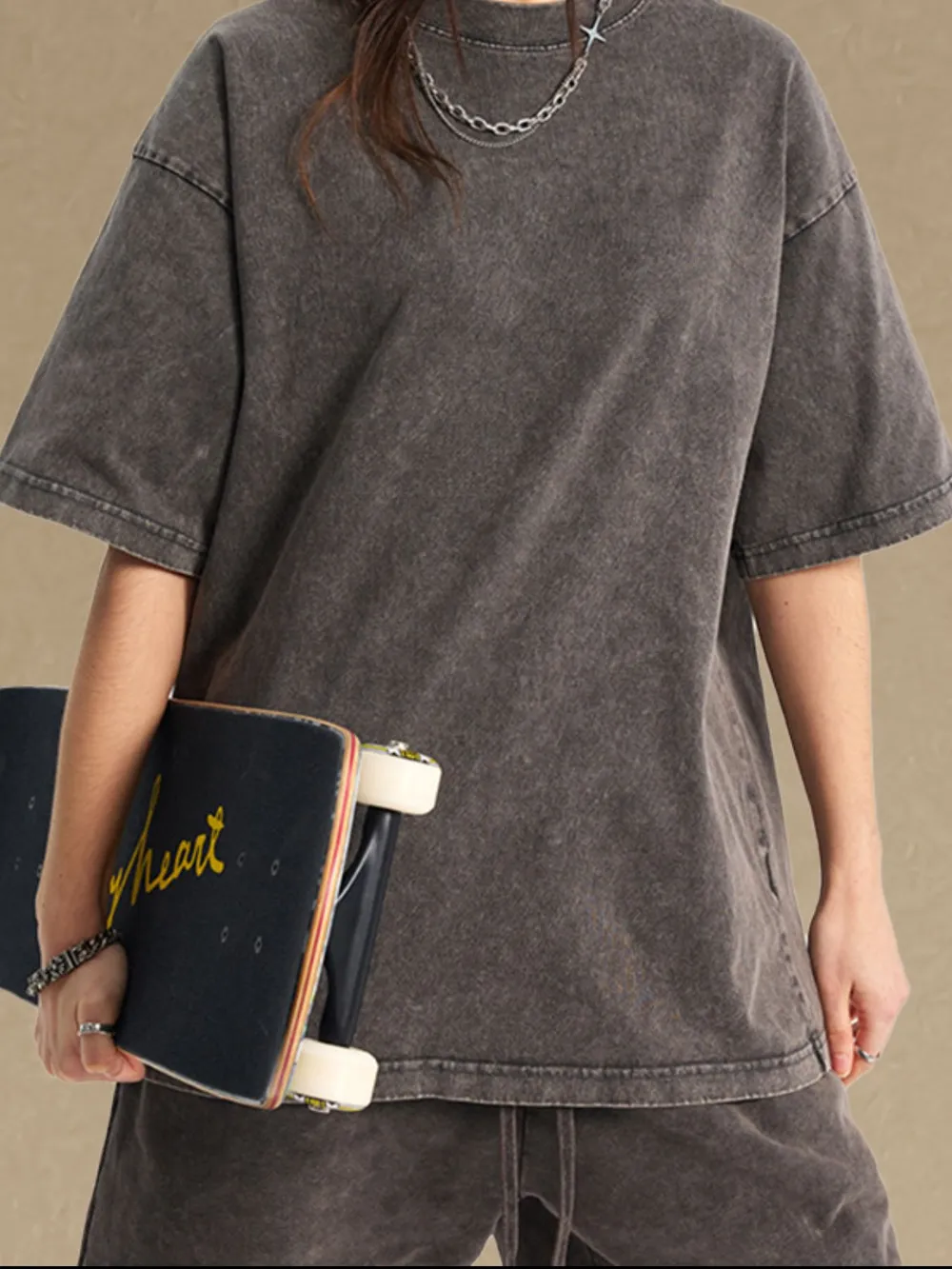 Men's Vintage Washed Oversized T-Shirt, image 7
