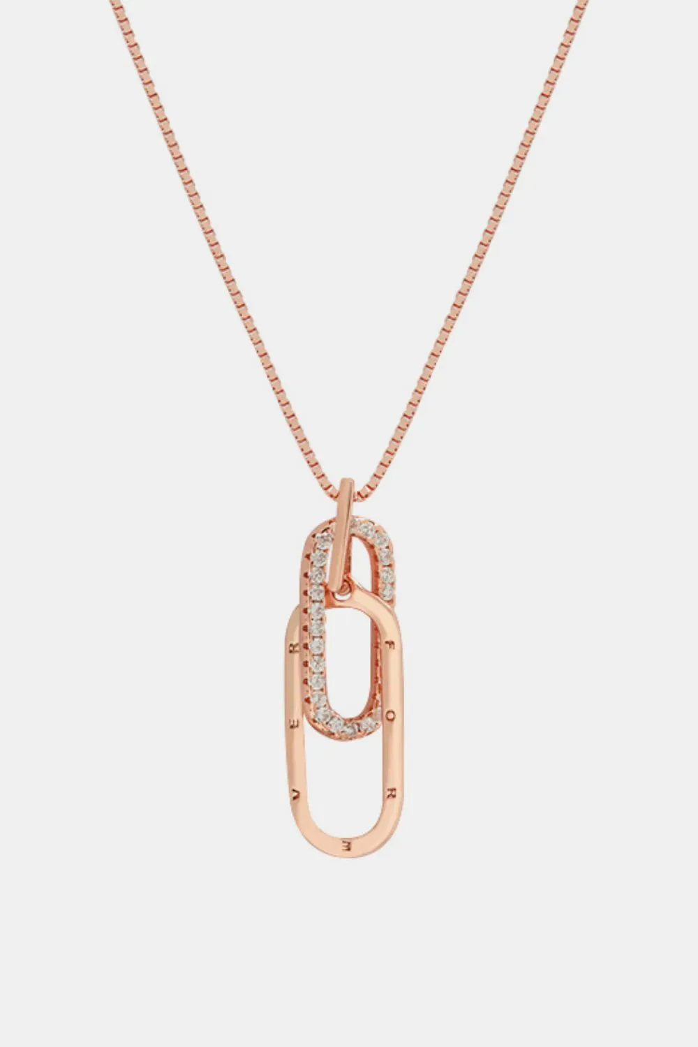 925 Sterling Silver Inland Zircon Necklace, image 2