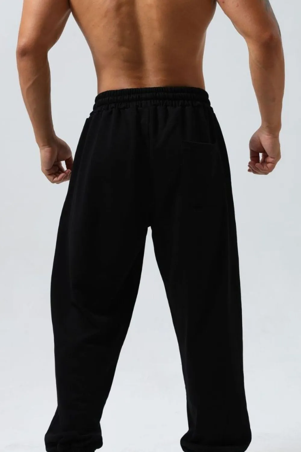 Men's Plus Size Distressed Drawstring Joggers
