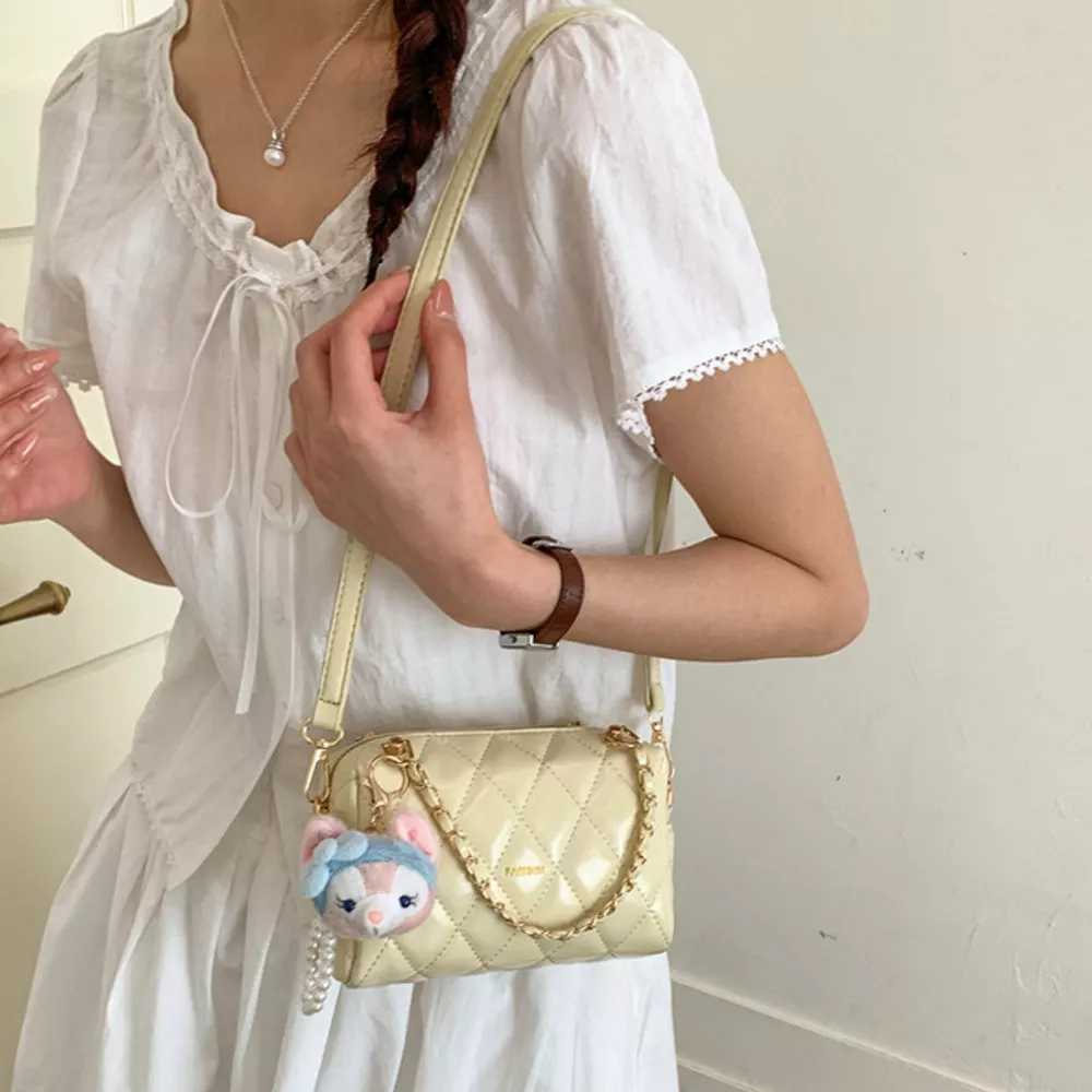 Quilted Chain Strap Crossbody Bag, image 4