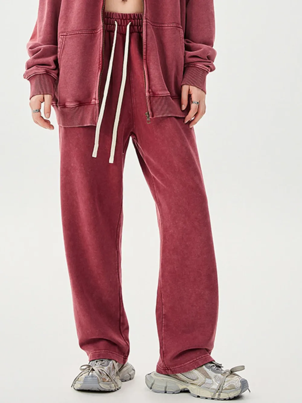 Men's Washed Relaxed Fit Sweatpants, image 4