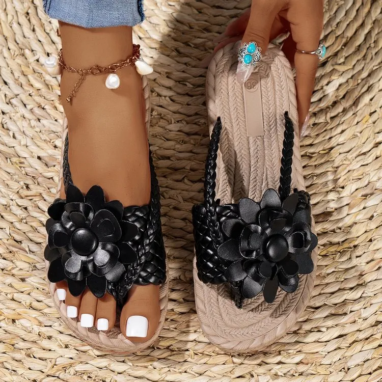 Floral Embellished Comfort Slide Sandals, image 15