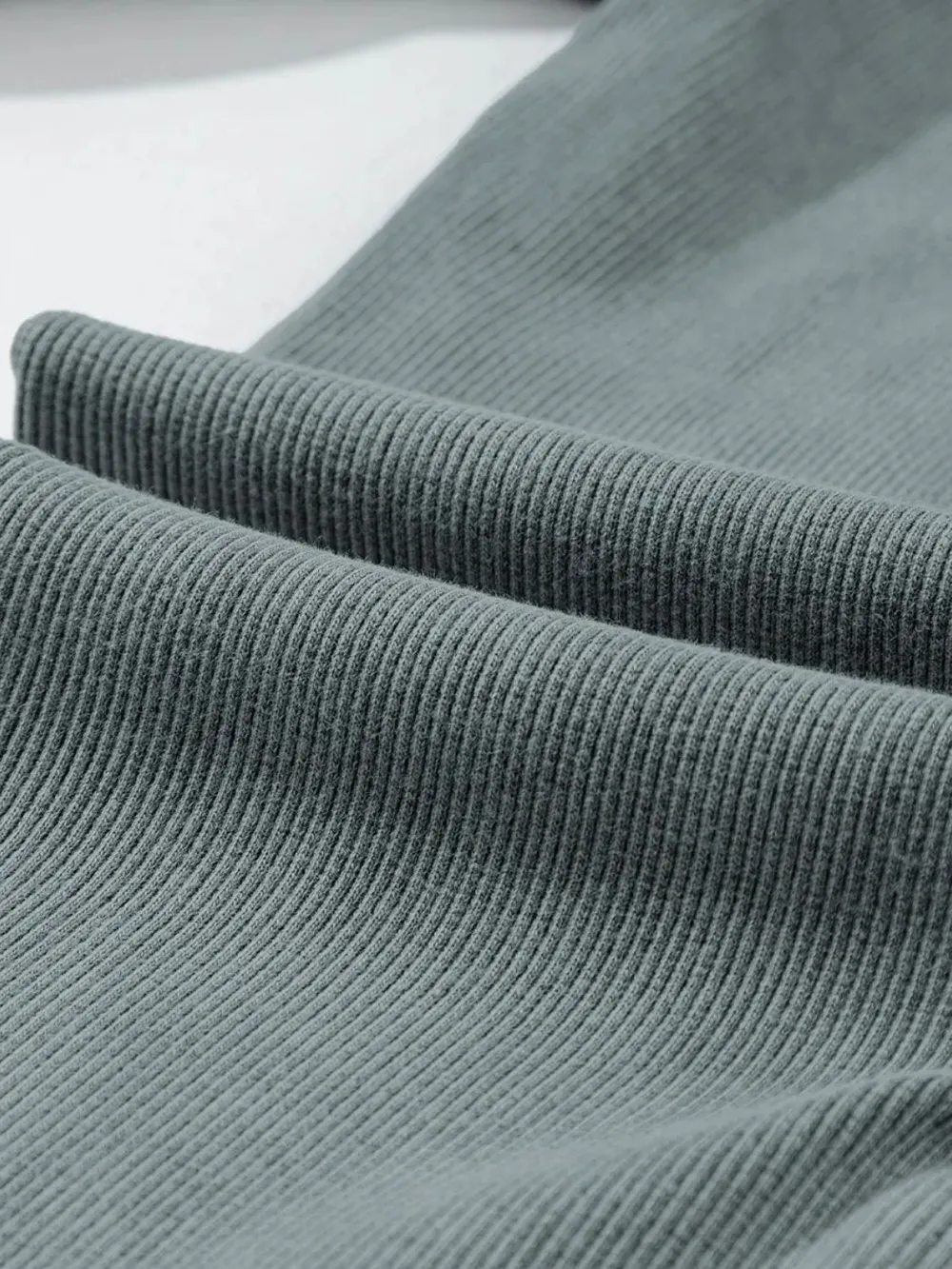 Ribbed Elastic Waist Leggings, image 2