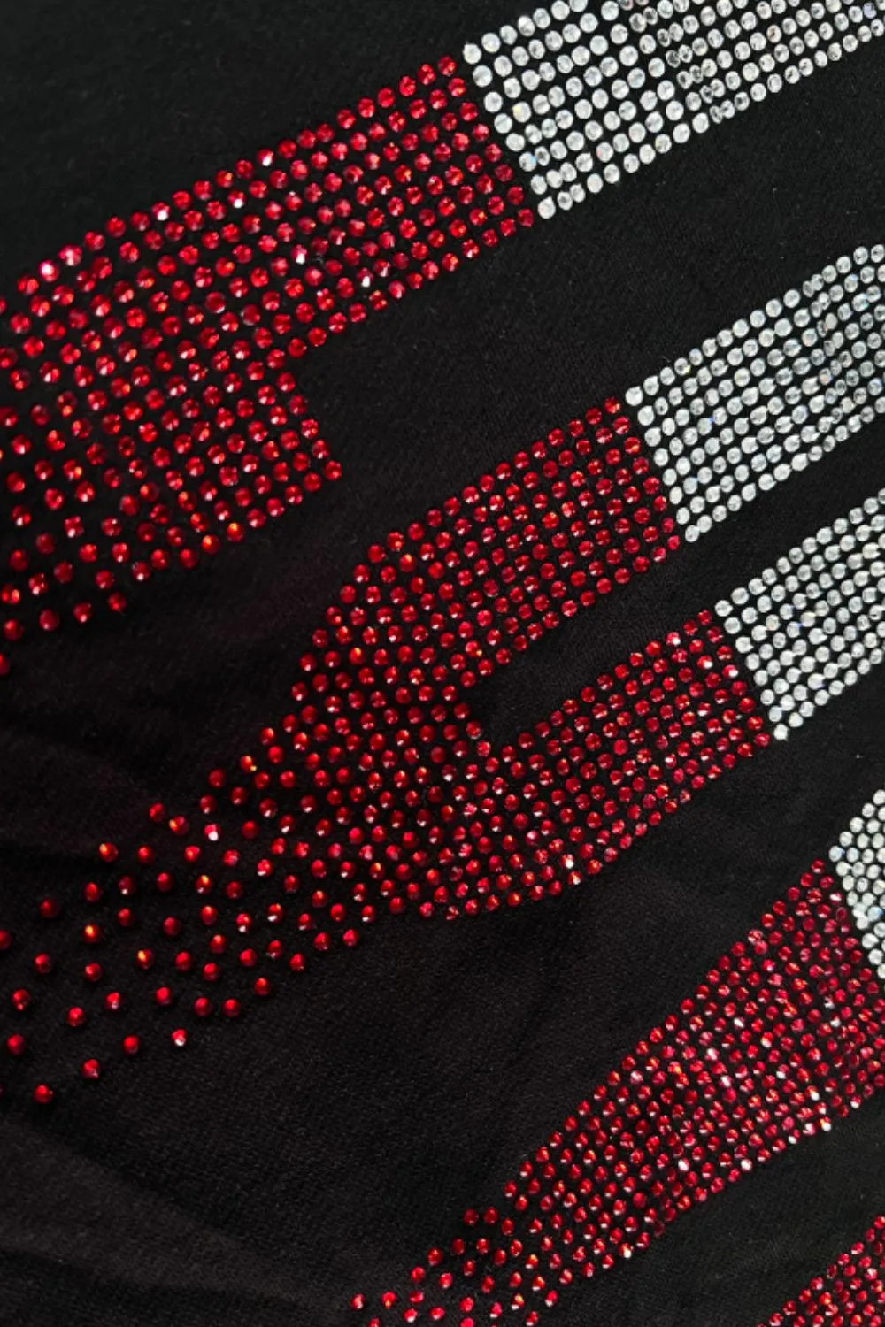 Rhinestone LOVE Round Neck Long Sleeve Sweatshirt, image 2