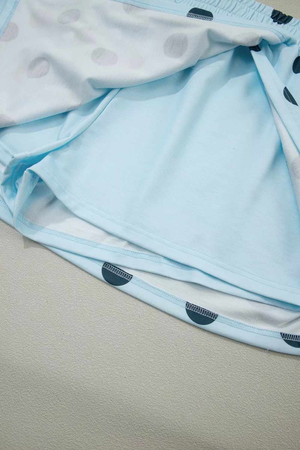 Polka Dot Sleeveless Top and Skort Casual Two-Piece Set, image 9